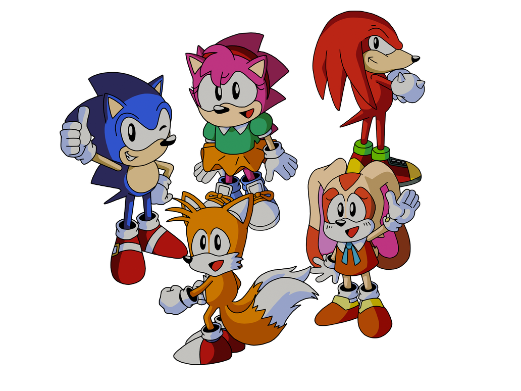 Sonic, Tails, Knuckles, Amy and Cream (OVA) by MonicaPixarFan2001 on ...