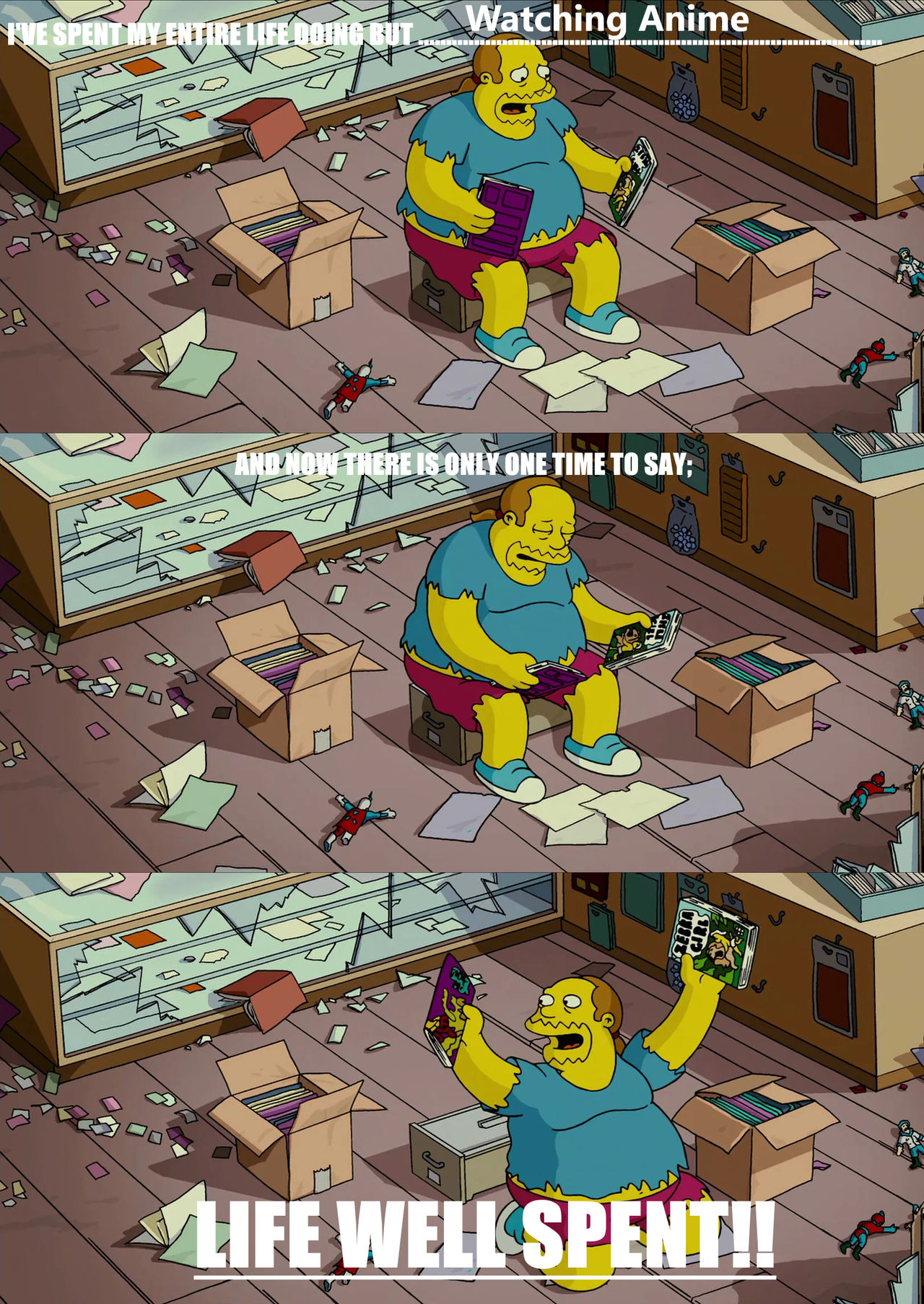 Comic Book Guy Watching Anime by Chrisarus12 on DeviantArt