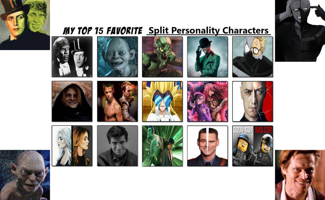 Split Personality Writing My Top 15 Favorite Split Personality Characters by Chrisarus12 on ...
