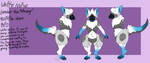 White Noise Ref sheet by FoxyTthePirateFoxGir