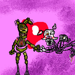 Mangle X SpringTrap by thecatblackwhite on DeviantArt