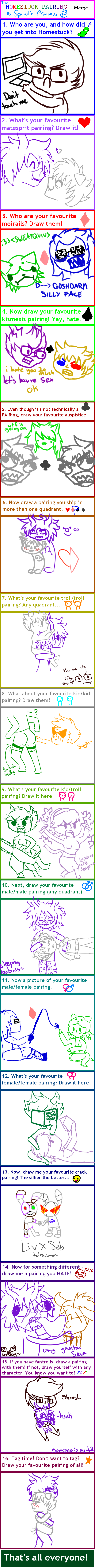 Homestuck Pairing Meme