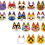 animal crossing icons: cats