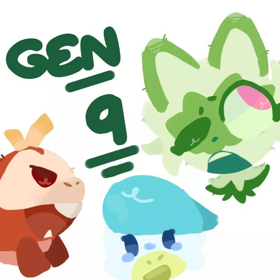 Gen 9 Starters By P0k3plUsh13s On DeviantArt gen-9-starters-by-p0k3plush13s-on-deviantart