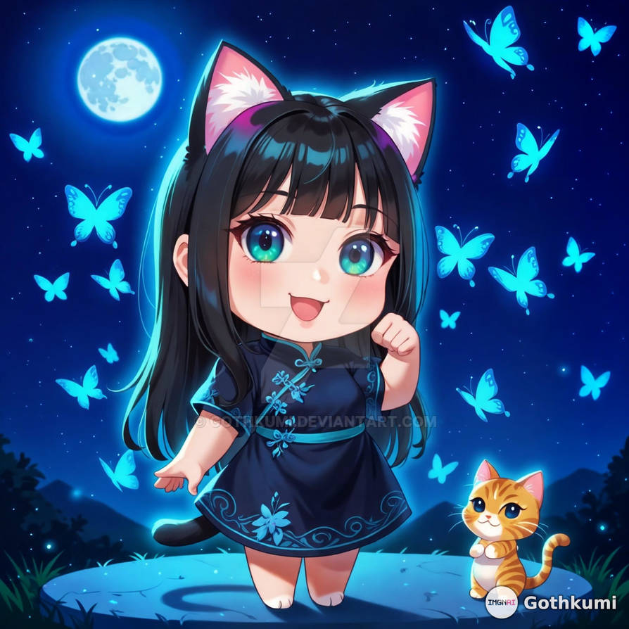 Chibi Anime Cat Girl 1 by Gothkumi on DeviantArt