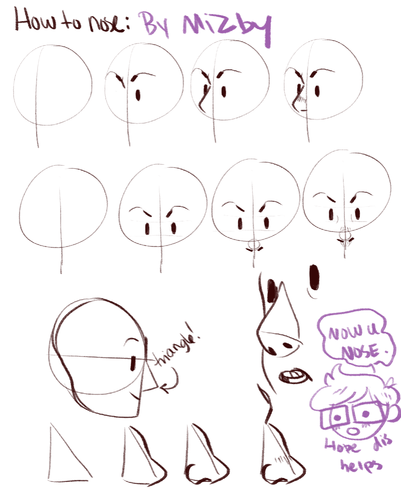 how i do tha nose. by xMEDIUMx on DeviantArt how i do tha nose. by xMEDIUMx on DeviantArt