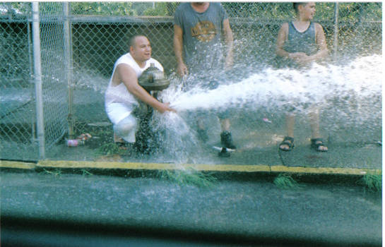 a hot day in the bronx