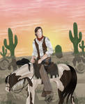 Hunter on Horseback by SassyLilPanda