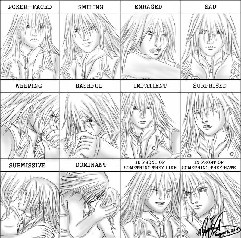 Riku Character Expression Study