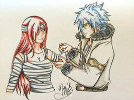 Jellal Tending Erza's Wounds