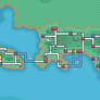 Wales Pokemon Region/Fly Map - HG/SS Styled