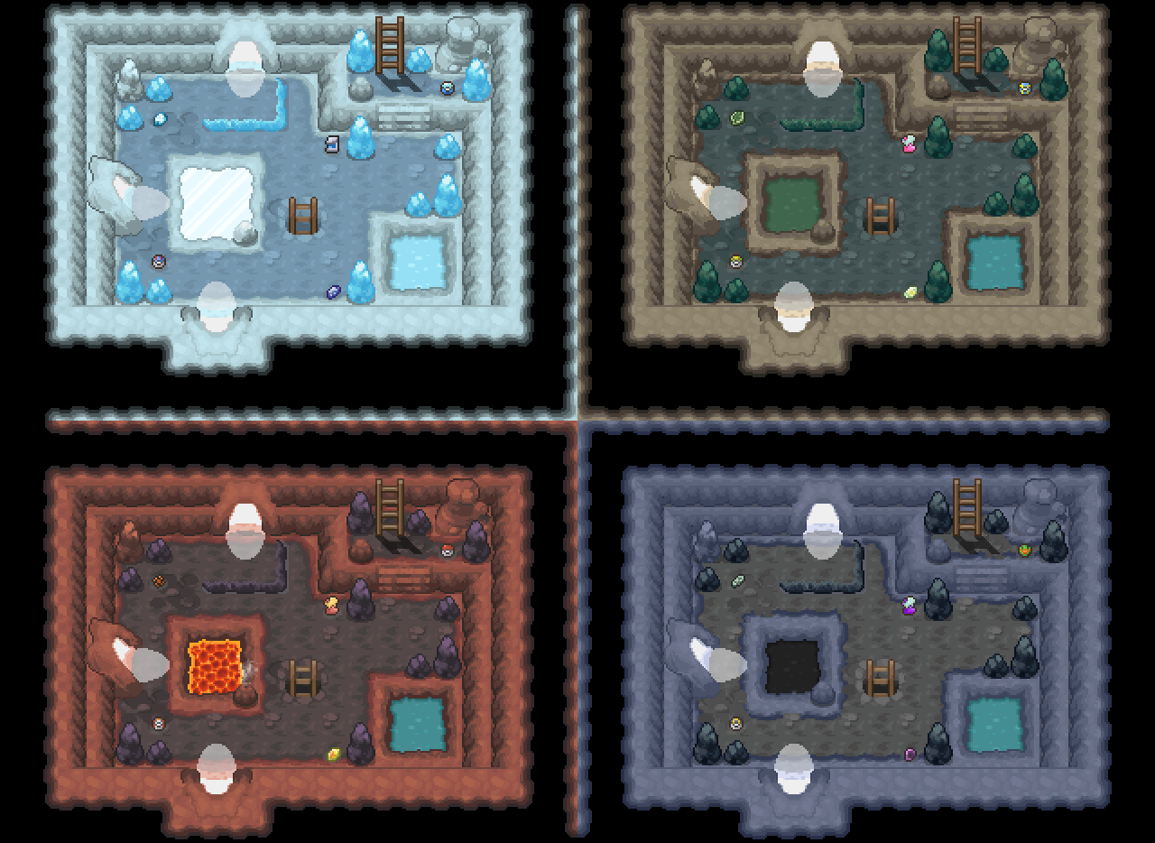 Cave Tilesets + Ground Items Test by DescendedFromUllr on DeviantArt