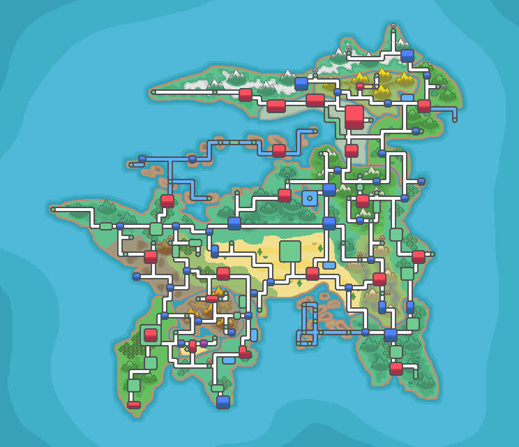 Pokemon Ransei Map Commissioned Ransei Region Map - HG/SS Style by DescendedFromUllr on ...