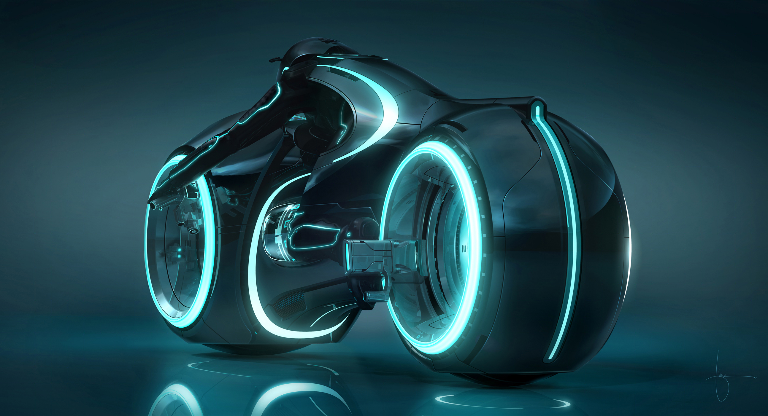 TRON Legacy Light Cycle Wallpaper