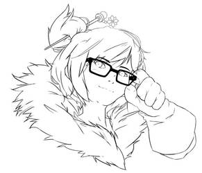 Mei-Ling Zhou: Fan-Lineart (unfinished)