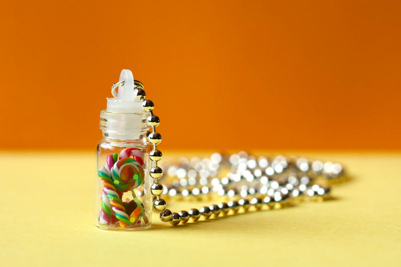 Mini candy jar - necklace