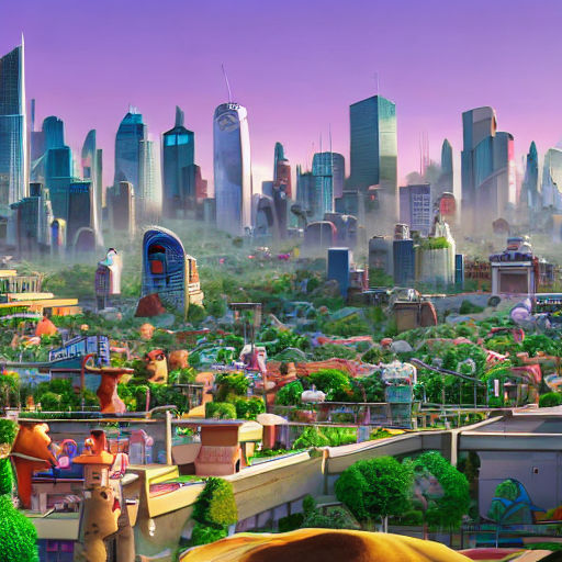 Zootopia Cityscape zootopia city skyline by Messy-Mane on DeviantArt