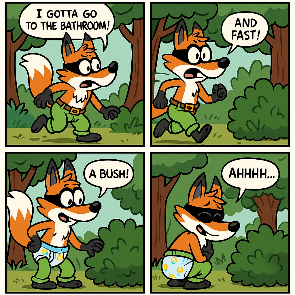 Poop Fall Comic Foxy Pants Needs to Poop by mac123anime on DeviantArt