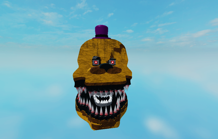 fnaf 4 Nightmare Fredbear head