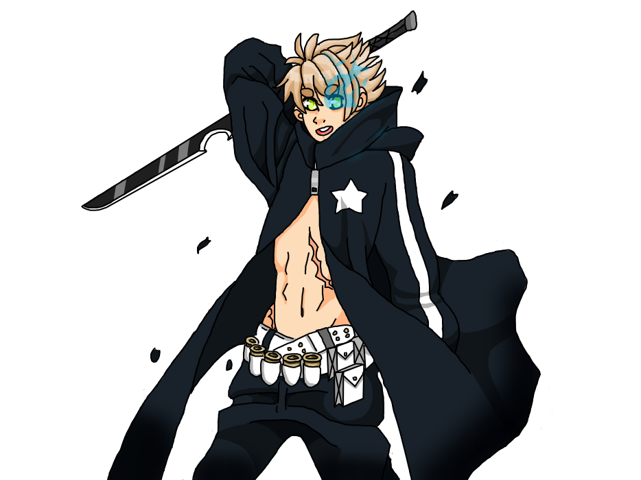 Black Rock Shooter Arthur - Transparent