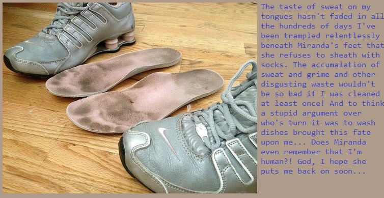 Just Another Insole Caption by FetchinglyAwesome on DeviantArt