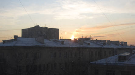 Sunrise in winter 1