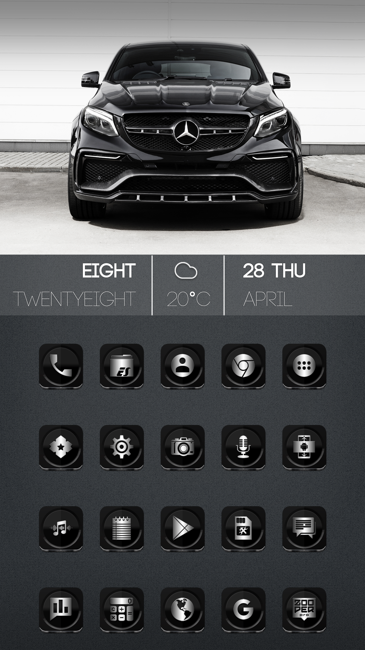 Black Mercedes Setup