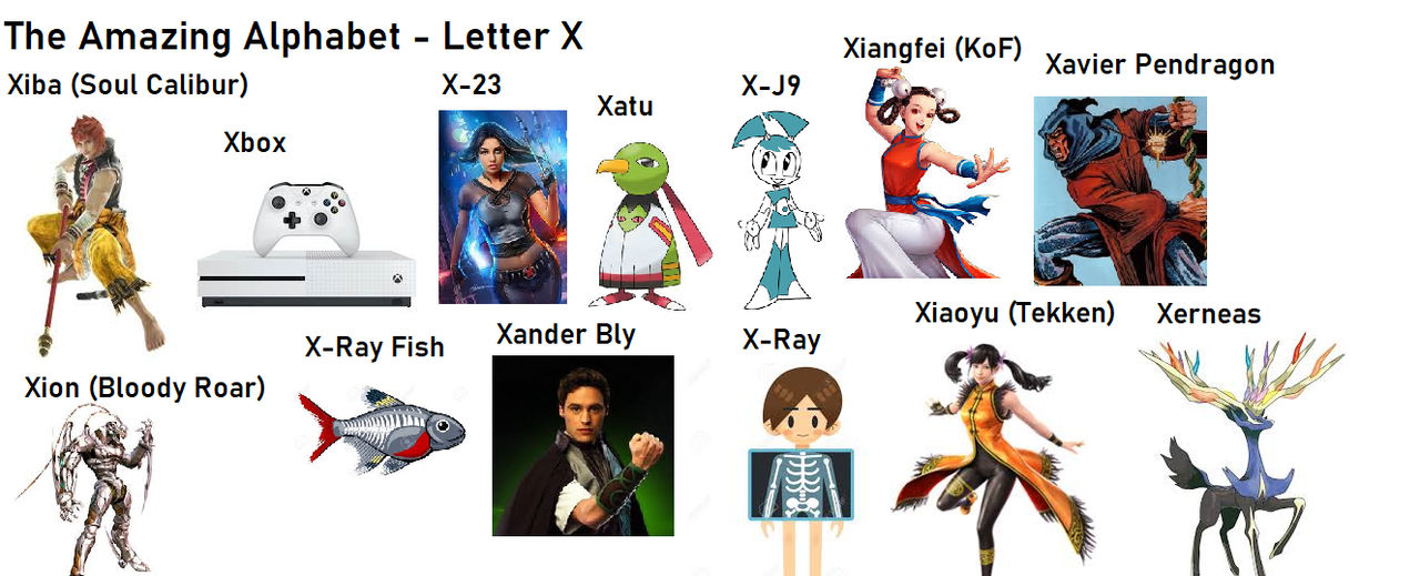 The Amazing Alphabet - Letter X by ChloeDH1001 on DeviantArt