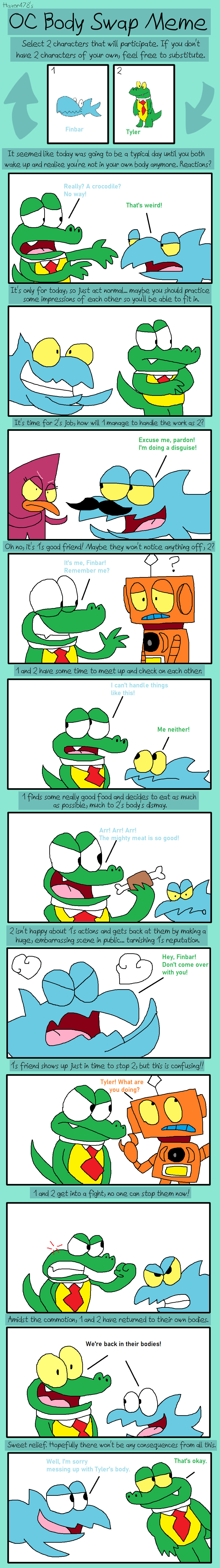 Finbar and Tyler's Body Swap Meme by ChloeDH1001 on DeviantArt