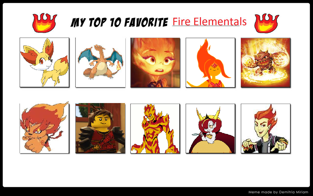 Fire Elemental Hero ChloeDH1001's Top 10 Favorite Fire Elementals by ChloeDH1001 on DeviantArt