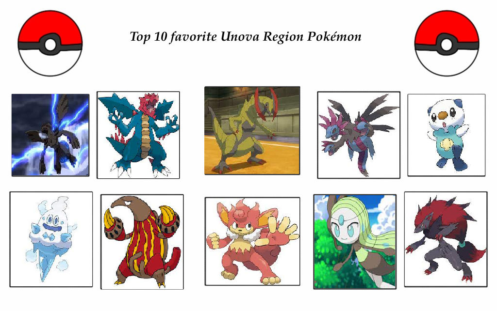 Top 10 Unova Pokemon 