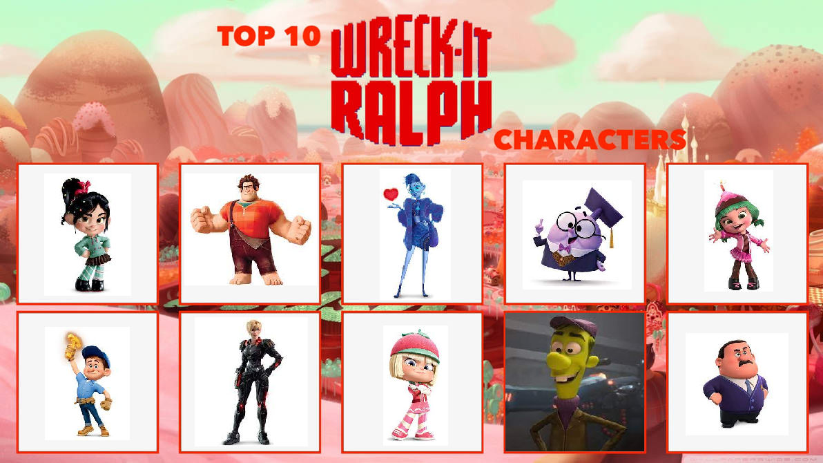 ChloeDH1001's Top 10 Wreck-It Ralph Characters by ChloeDH1001 on DeviantArt
