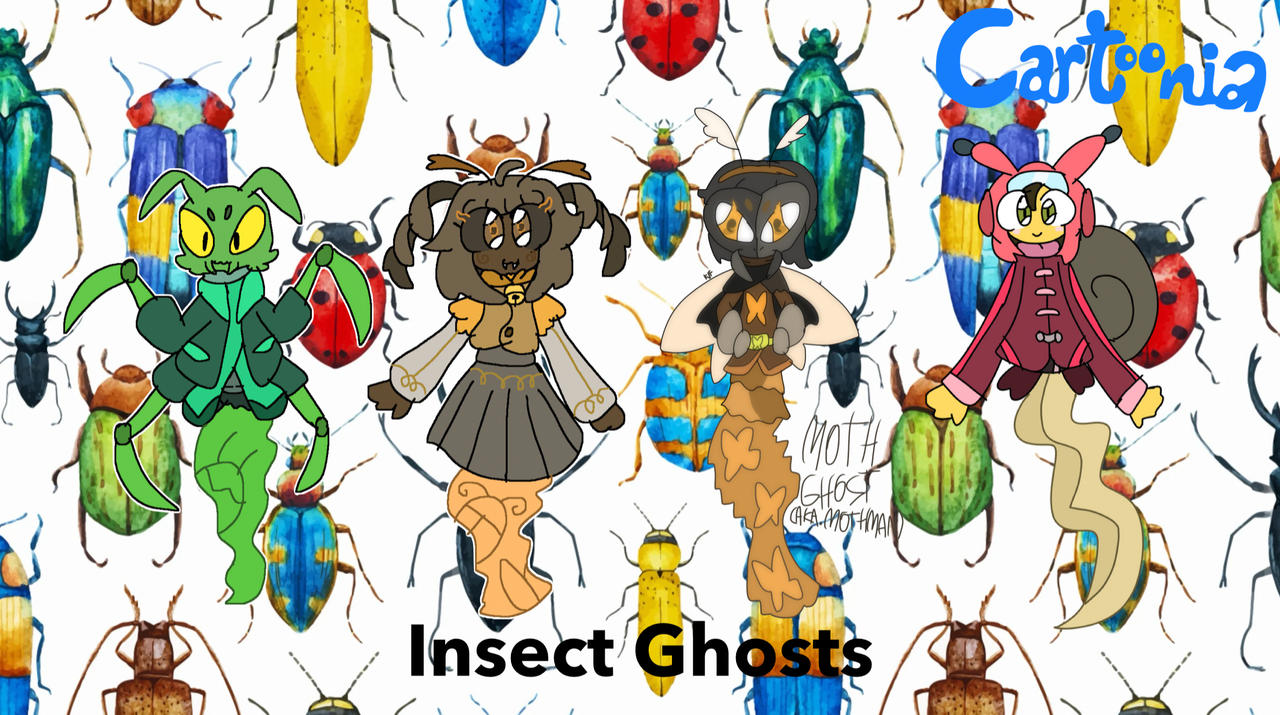 Ghost Insects Cartoon Cartoonia Ghosts - Insect Ghosts by ChloeDH1001 on DeviantArt