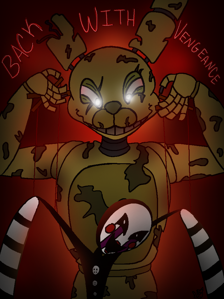 BACK WITH VENGEANCE FNAF Comic Cover