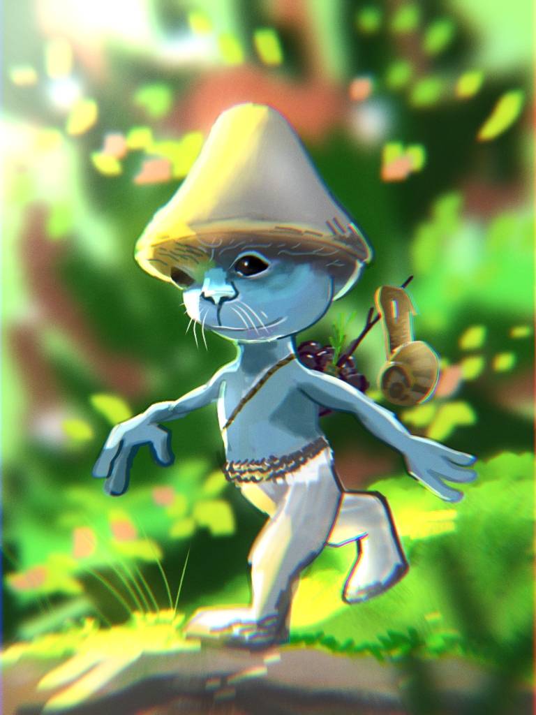 ArtStation - Smurf Cat Fanart by Joceima