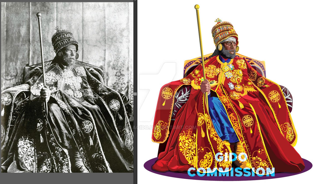 menelik II by gigagido on DeviantArt