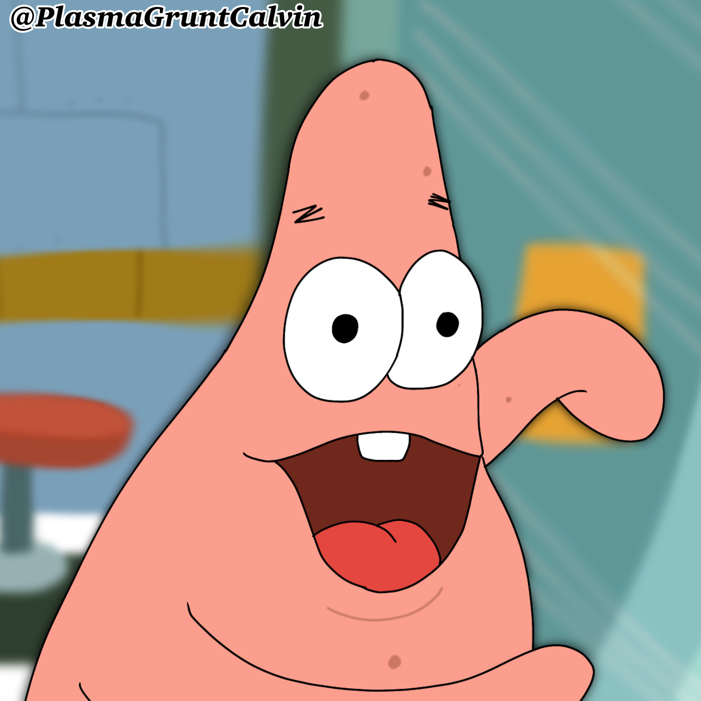 Patrick Wait! by PlasmaGruntCalvin on DeviantArt