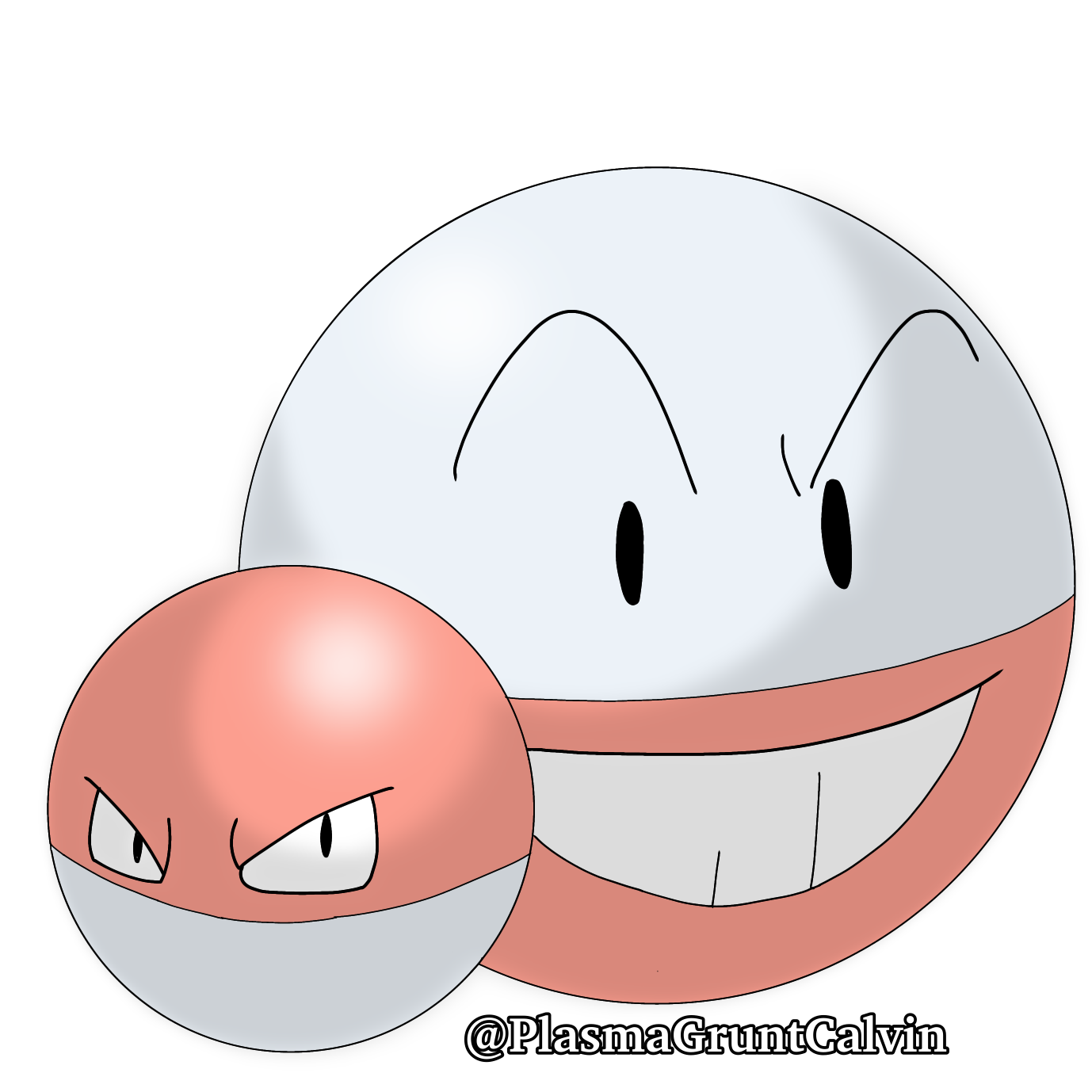voltorb, electrode, and school of graven mages (pokemon and 1 more) drawn  by bromojumbo