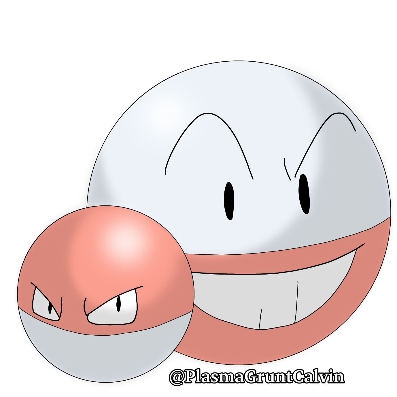 Voltorb and Electrode by PlasmaGruntCalvin on DeviantArt