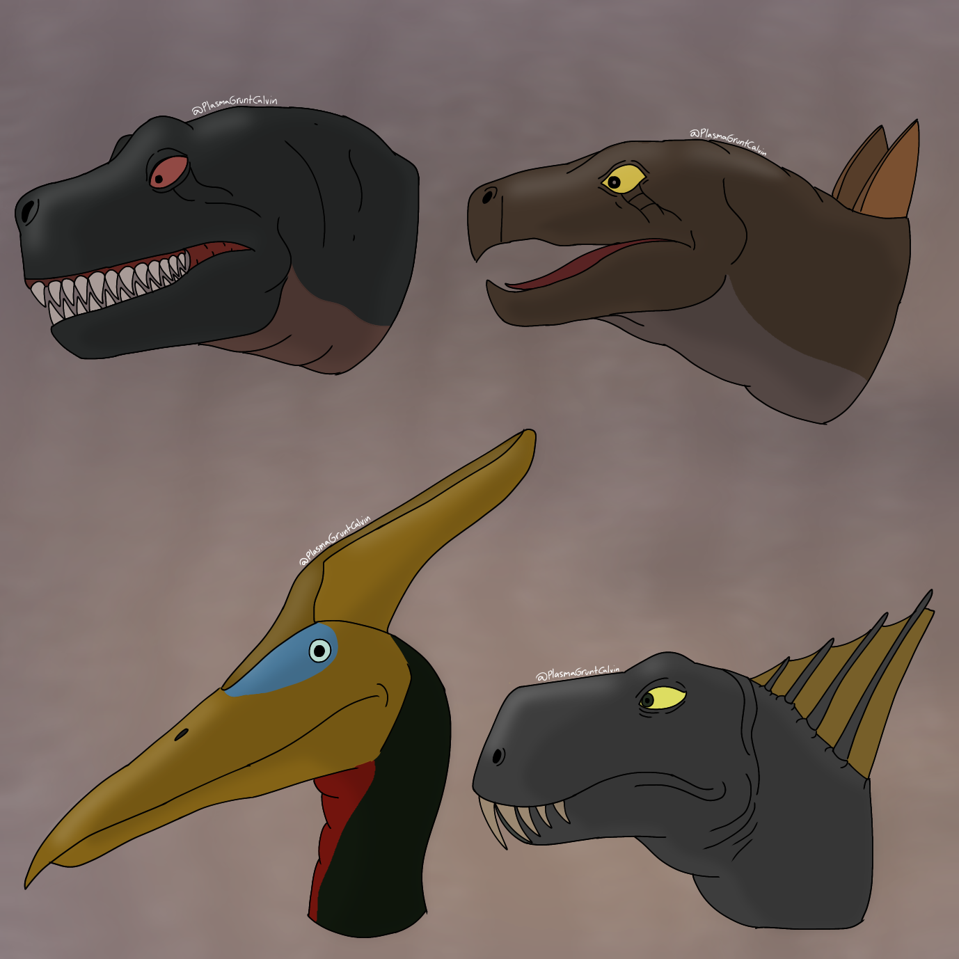 Dinosaur Rite Spring Rite of Spring Headshots by PlasmaGruntCalvin on DeviantArt