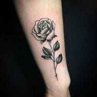 Rose tattoo.