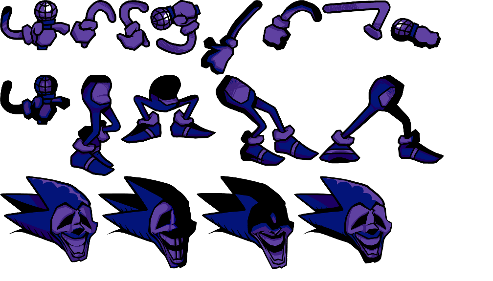 Majin sonic sprite sheet V2 by 3-BingoBingo on DeviantArt