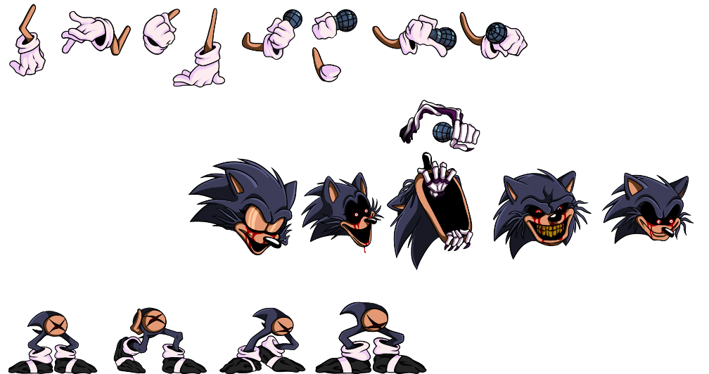 You cant run sonic.exe body parts sprite FNF by SonicJrthecoolest on  DeviantArt