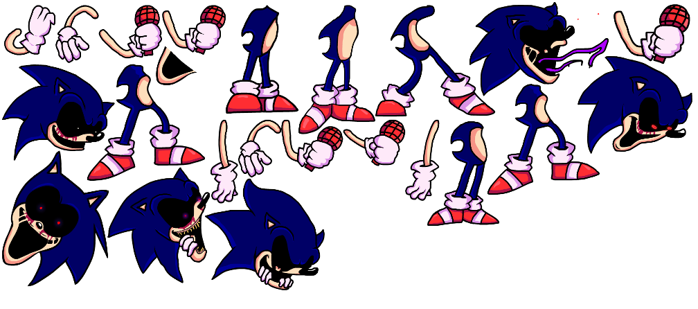 Too slow sonic.exe body parts sprite FNF by SonicJrthecoolest on DeviantArt