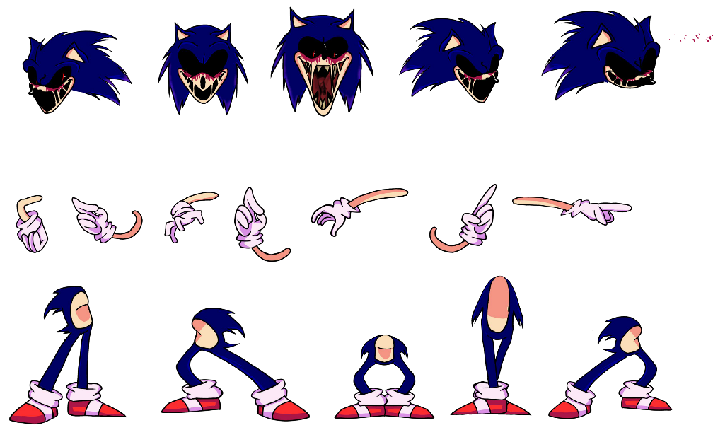 Sonic] Majin Sonic sprite by SpongeDrew250 on DeviantArt