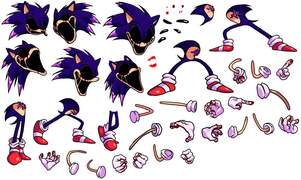 You cant run sonic.exe body parts sprite FNF by SonicJrthecoolest on  DeviantArt