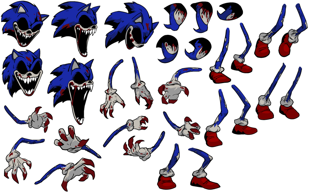 You cant run sonic.exe body parts sprite FNF by SonicJrthecoolest on  DeviantArt