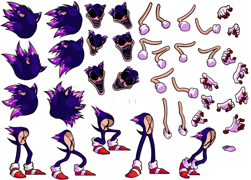 You cant run sonic.exe body parts sprite FNF by SonicJrthecoolest on  DeviantArt