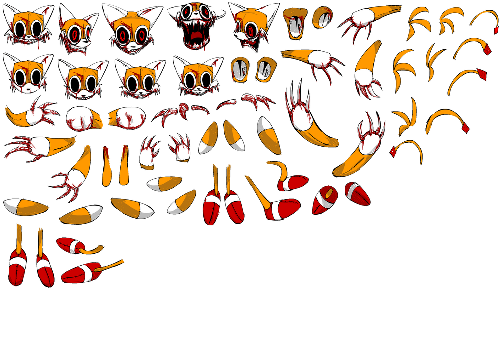 Fnf vs sonic.exe 3.0 leak soul tails sprites by ARandoFNFPerson on  DeviantArt