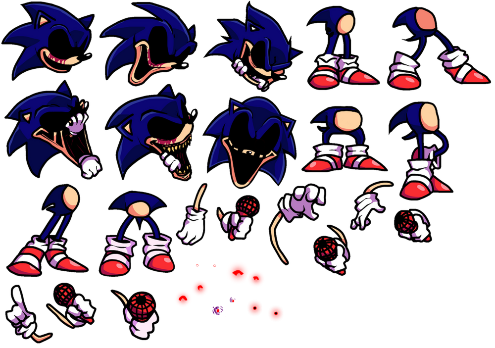 You cant run sonic.exe body parts sprite FNF by SonicJrthecoolest on  DeviantArt